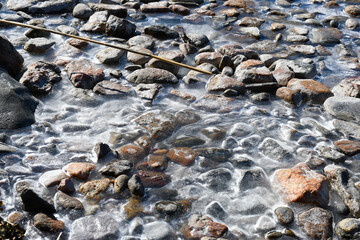 Pebbles and thin ice