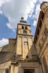 Fototapeta premium Cathedral of Saint-Sacerdosin Sarlat-la-Caneda, Dordogne, Perigord rgeion in France