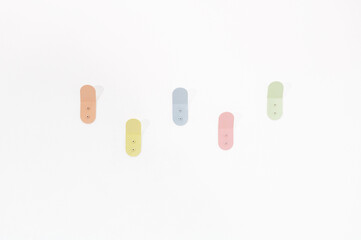 pills on white background