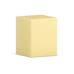 Big rectangle cardboard box cargo warehouse storage courier postal service 3d icon vector