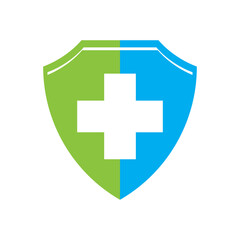 Obraz premium Medical Cross illustration Logo template vector design