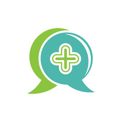 Obraz premium Medical Cross illustration Logo template vector design