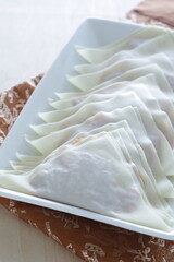 Homemade  Chinese wonton dumpling for deep fried food cooking