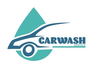 Car cleaning service carwash station isolated icons vehicle and transport vector