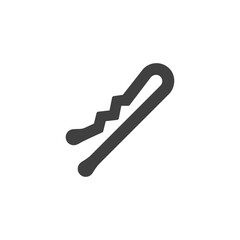 Fototapeta premium Hairpin vector icon