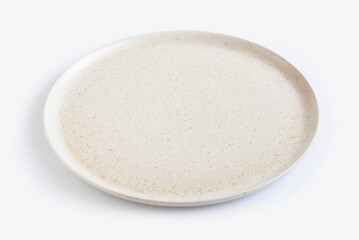 Ceramic dish isolated on a white background. clipping path.
