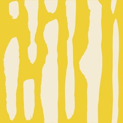Seamless ornament of big vertical textural strokes in yellow colors