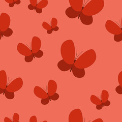 seamless pattern with butterflies