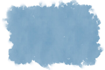 blue watercolor background with white edges