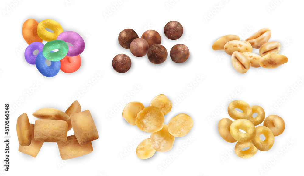 Sticker Breakfast Cereal Set