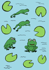 Jumping frogs