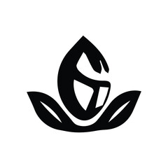 Nature leaf vector logo design 