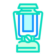 portable lamp color icon vector. portable lamp sign. isolated symbol illustration