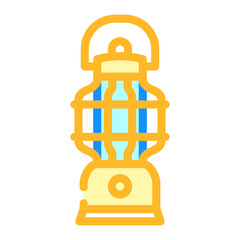 paraffin lamp color icon vector. paraffin lamp sign. isolated symbol illustration