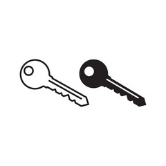 Key icon set. Key icon. Key symbol