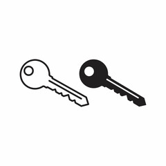 Key icon set. Key icon. Key symbol