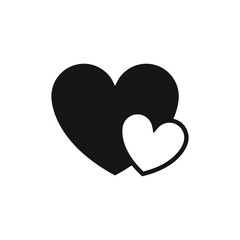 flat design best love  illustration, love icon, heart icon, love symbol