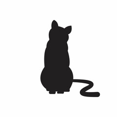 Web line icon. Silhouette of cats; cat