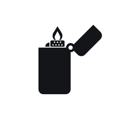 Lighter filled and outline icon sign symbol