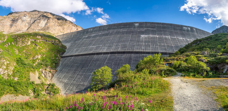 The Grande Dixence Dam in the canton of Valais in Switzerland is a tallest concrete gravity dam in the world and tallest dam in Europe.