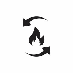 Metabolism icon. Metabolic process symbol concept isolated on white background