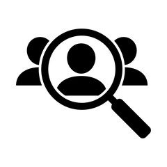 Headhunting icon. Recruitment logo template, find job vector icon.