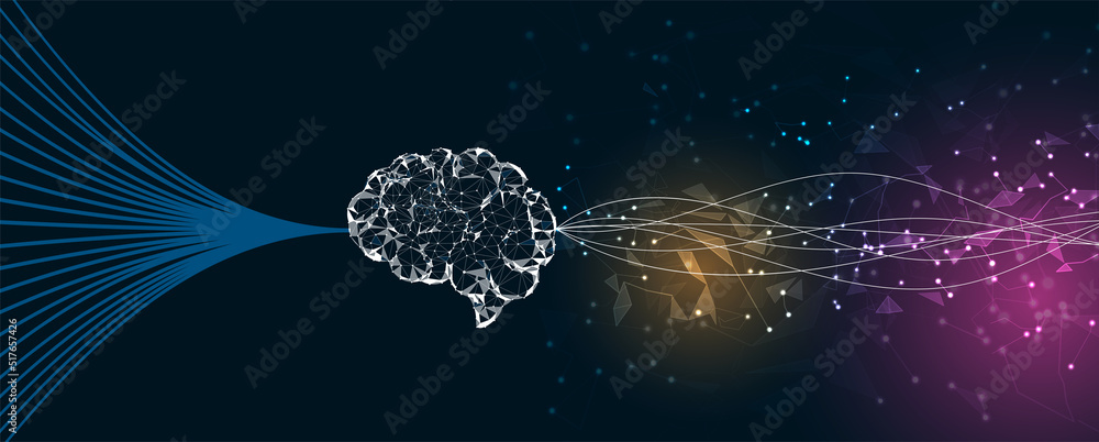 Aufkleber conceptual technology illustration of artificial intelligence