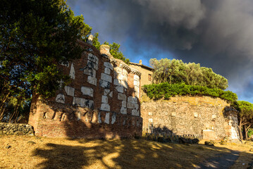 via appia, casal rotondo, sampietrini, via, strada, street, regina viarum, basoli, pietra lavica, roma, lazio, italy, europe