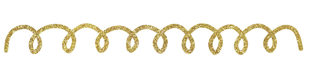 背景素材　手描きのグルグル線　ゴールド