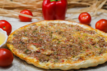 Arabic Style  Homemade  pizza recipe