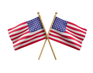 United states flag in realistic 3d render