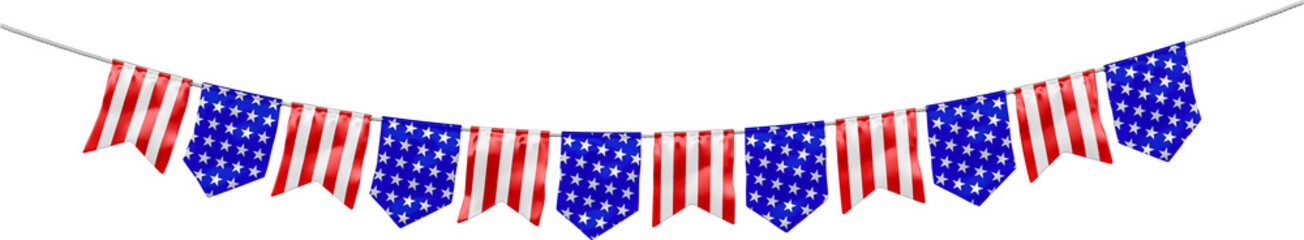 Fototapeta premium Flag with colors and united states flag in 3d render