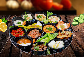 Middle eastern diet breakfast food