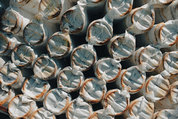 Springs on an old mattress