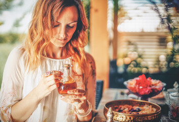 rose flower and essential oil. Spa and aromatherapy.