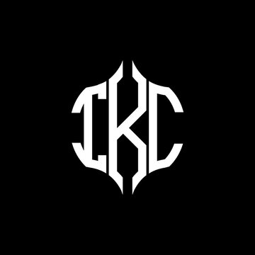 IKC letter logo. IKC best black background vector image. IKC Monogram logo design for entrepreneur and business.
