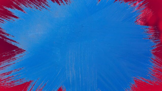 Animation of red flame on blue background