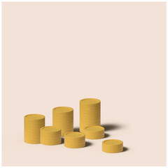  Money conversion. Dollar to euro icon concept. 3d illustration.