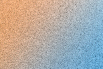 Texture of old light beige and blue paper background, with holographic gradient, macro. Structure...