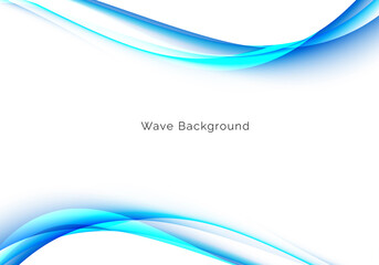 Obraz premium abstract stylish blue wave design background