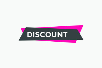 discount button. discount speech bubble. label sign template
