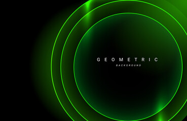 Abstract geometric green design dynamic modern graphic background