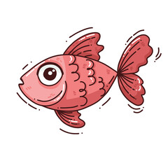 cute red fish