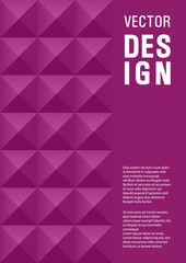 Scientific publication front page template sample A4 design. Memphis style trendy certificate