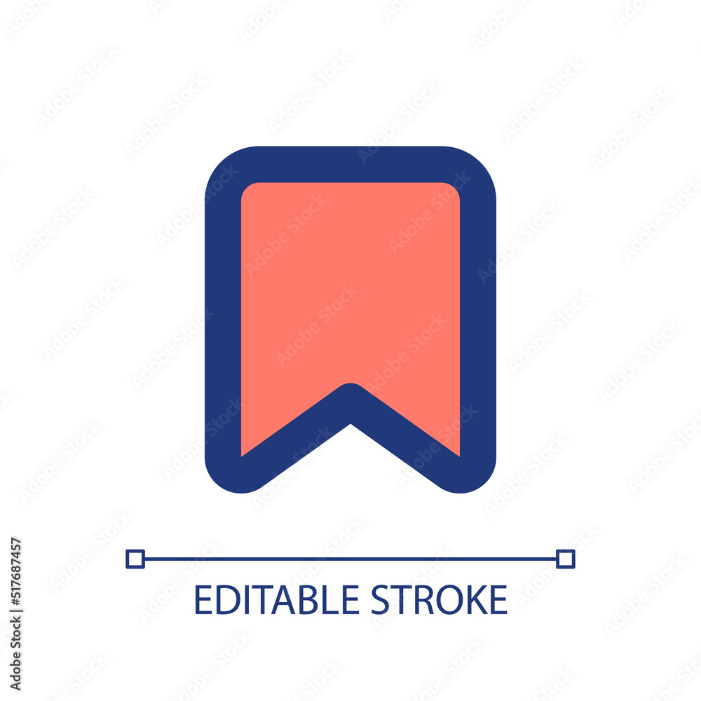 Poster add bookmark pixel perfect rgb color ui icon. saving webpage. reading list. simple filled line eleme
