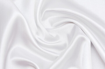 Obraz premium Elegant white silk background. white silk