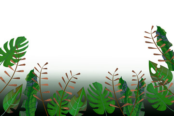 南国の熱帯植物の背景画像