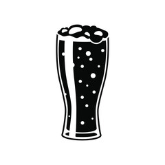 Beer icon vector. Alcohol illustration sign. Bar symbol or logo.
