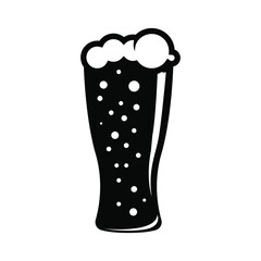 Beer icon vector. Alcohol illustration sign. Bar symbol or logo.
