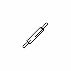 Hand drawn Rolling pin icon, simple doodle icon